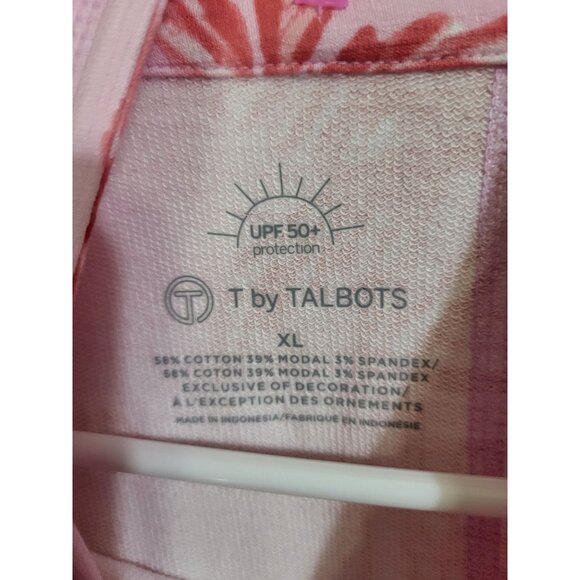 Talbots Women's XL UPF 50 Beach Villa Cosy Crush Half Zip Pullover Beach Travel - Picture 3 of 6